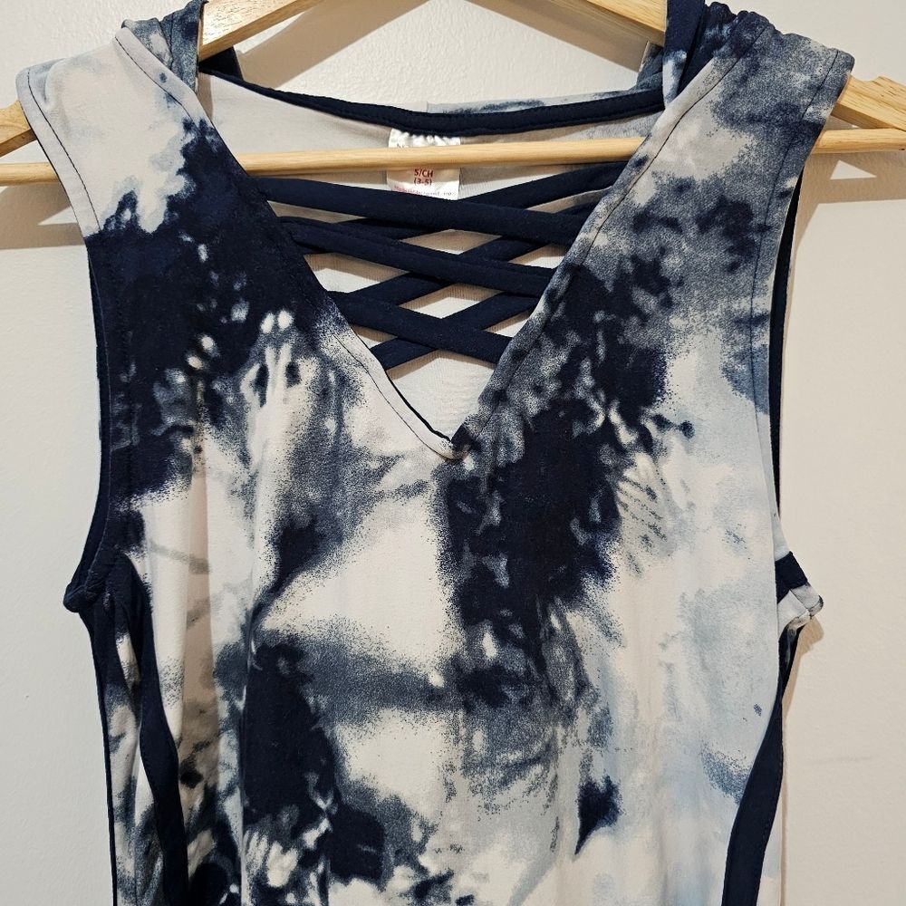 No Boundaries - Dress Hoodie Sleeveless Front Pocket - Size Juniors S - Blue - Picture 4 of 9